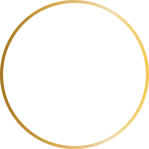 Gradient Gold Round Frame